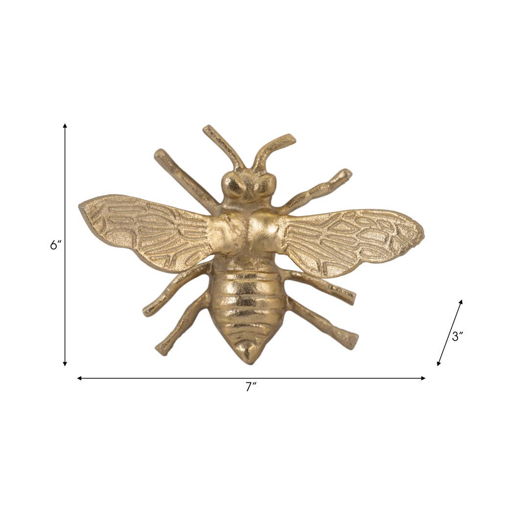 Gold Metal Decorative Solid Busy Bee
