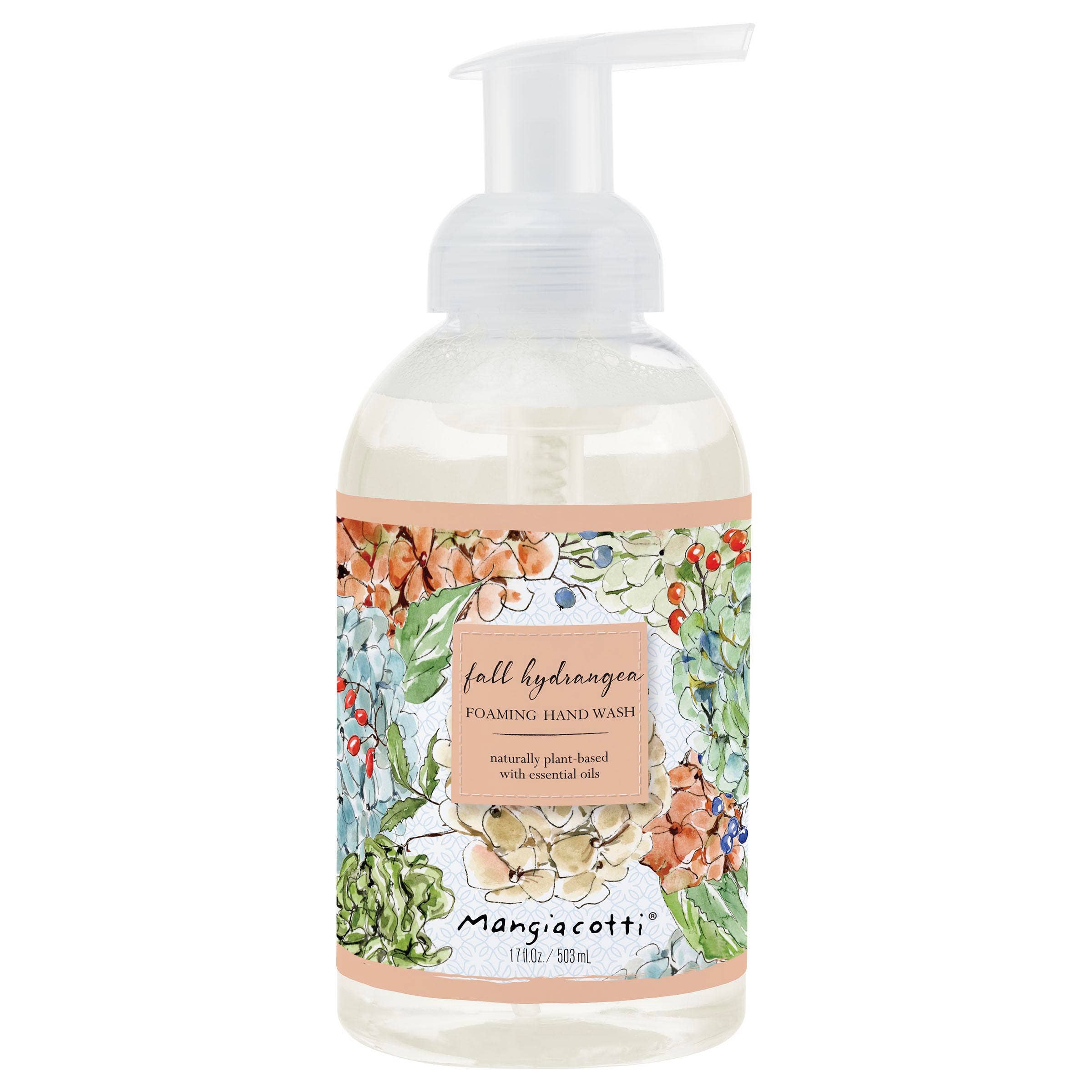 Fall Hydrangea Foaming Hand Wash 17 oz Mangiacotti Fall Autumn
