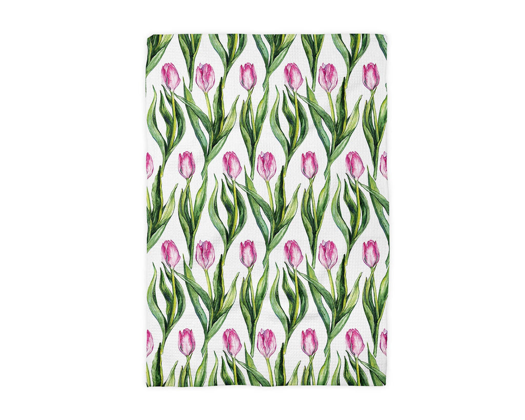 Tea Towel Pink Tulips