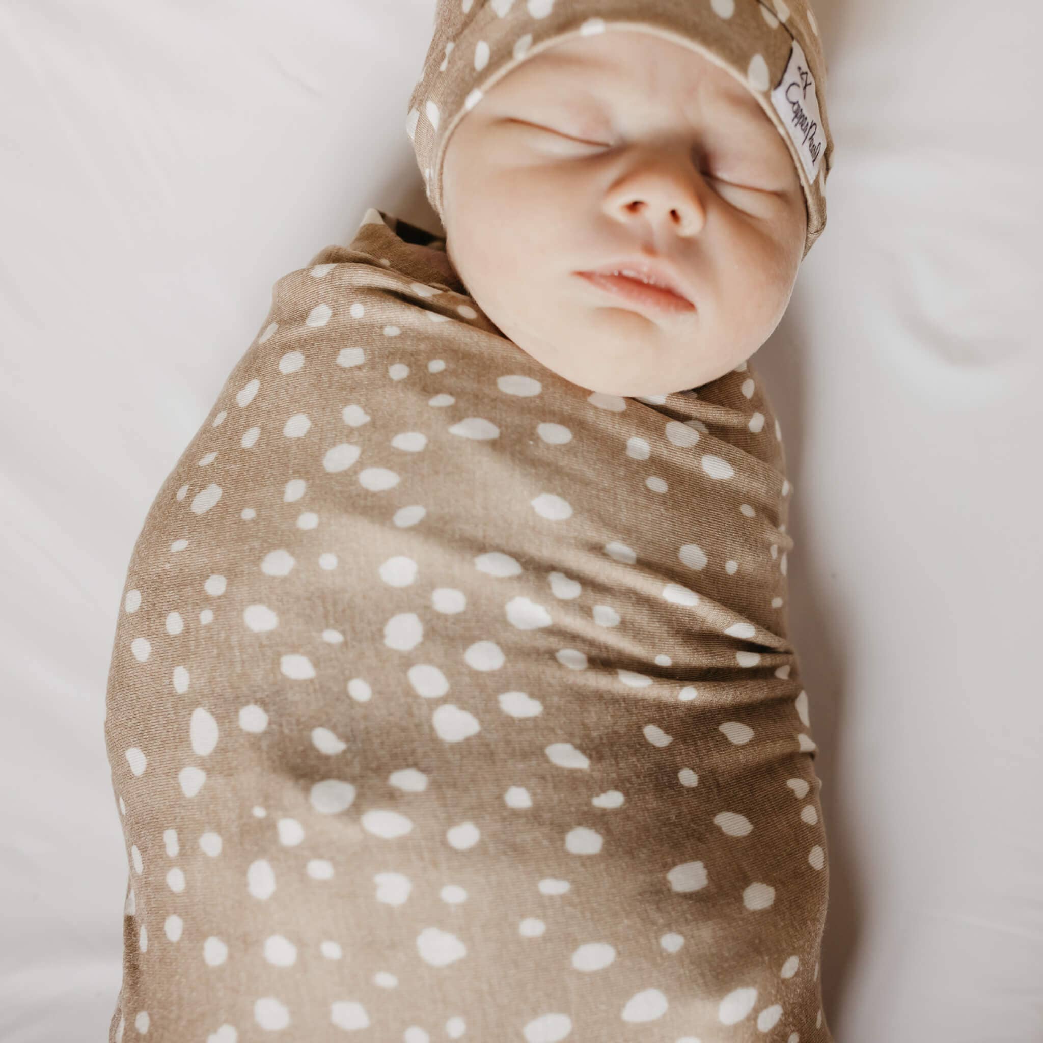 Knit Swaddle Blanket - Fawn