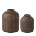 Dark Mango Wood Vase Large