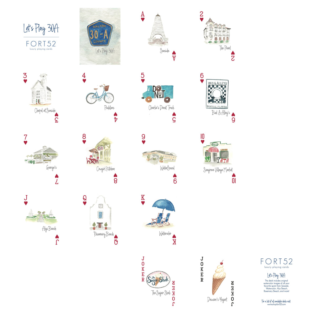 Let's Play 30A Playing Cards