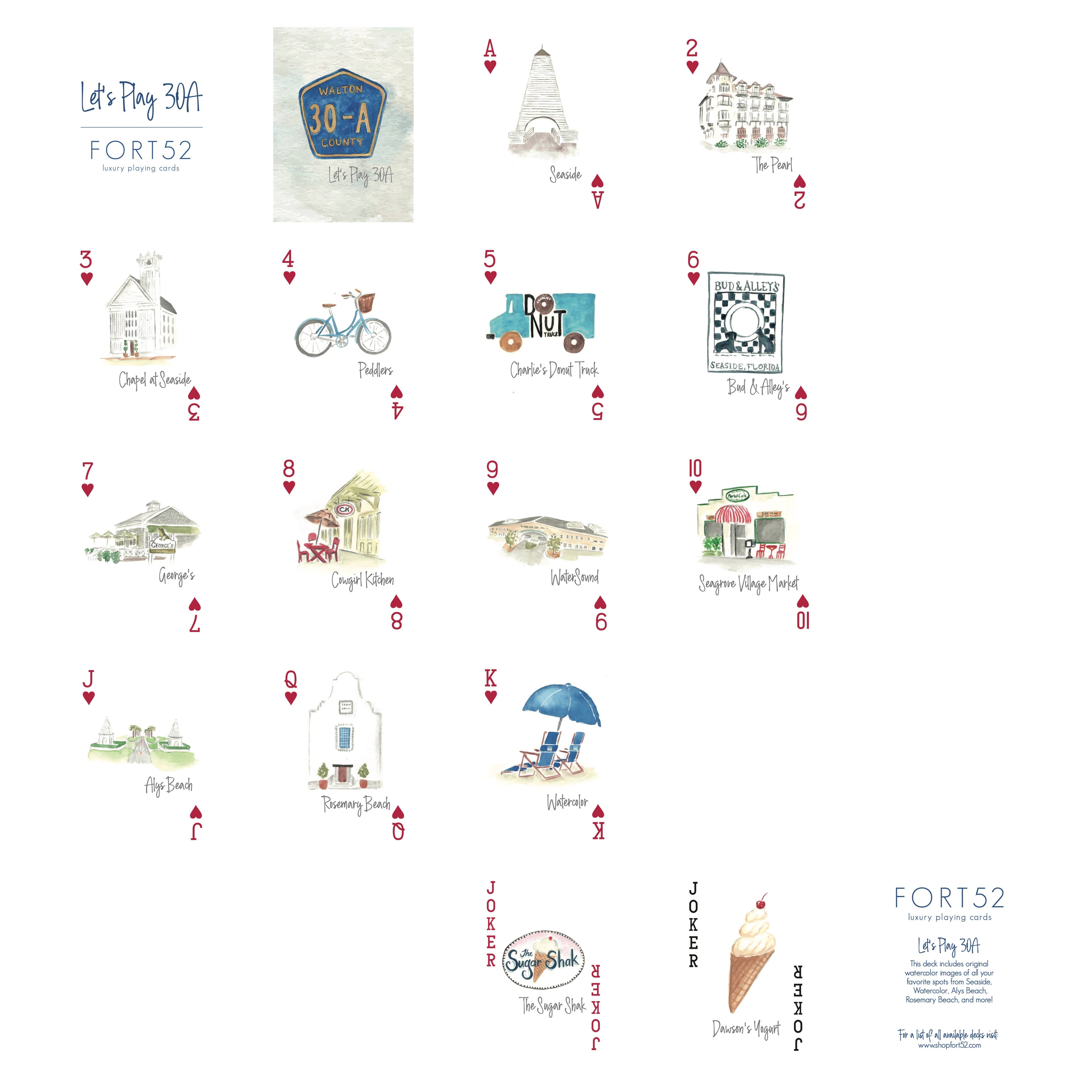 Let's Play 30A Playing Cards