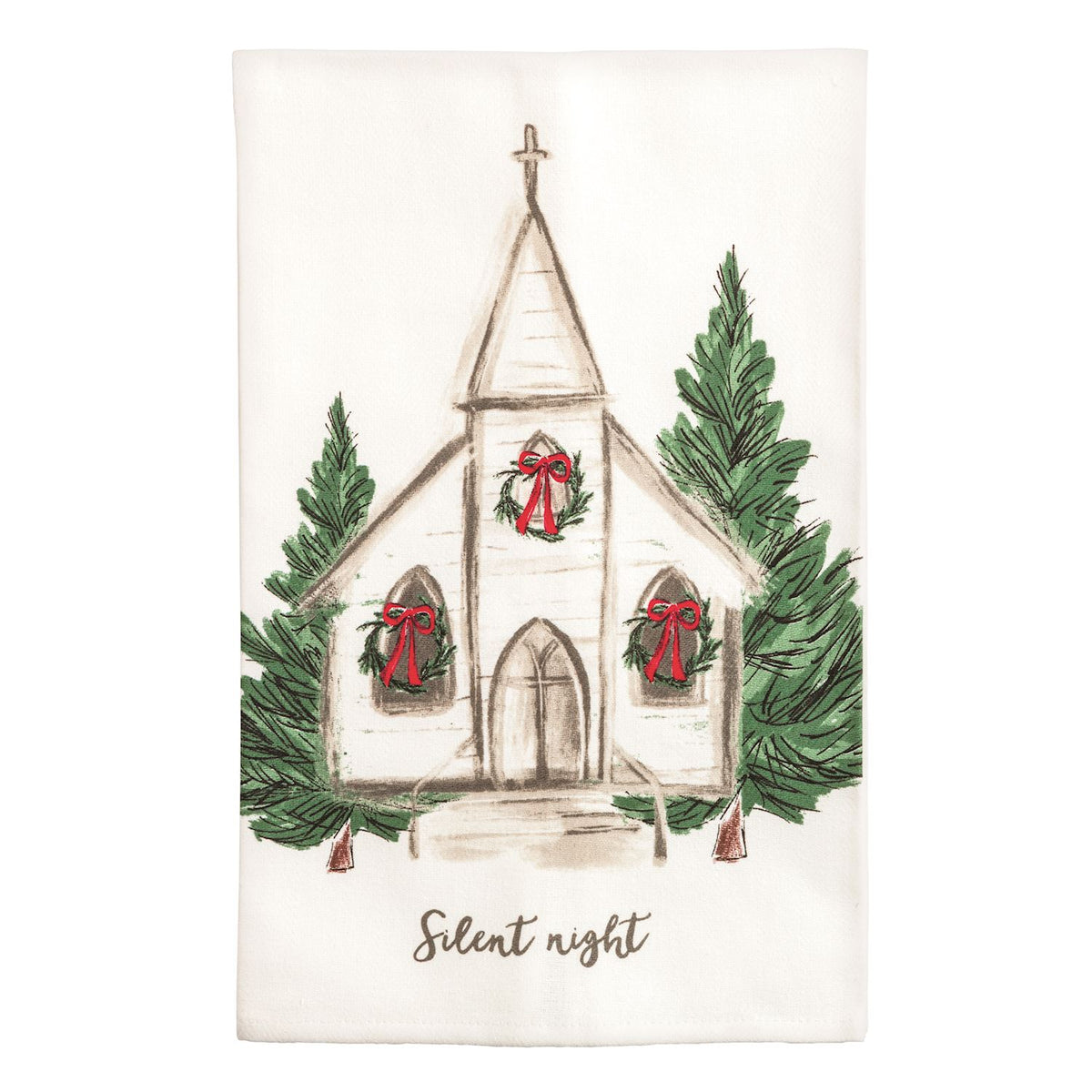 Church Silent Night Towel