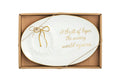 Weary World Rejoices Gold Edge Plate
