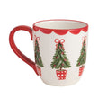 Christmas Tree Hand Painted Mug