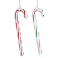 Assorted Blown Glass Candy Cane Ornament