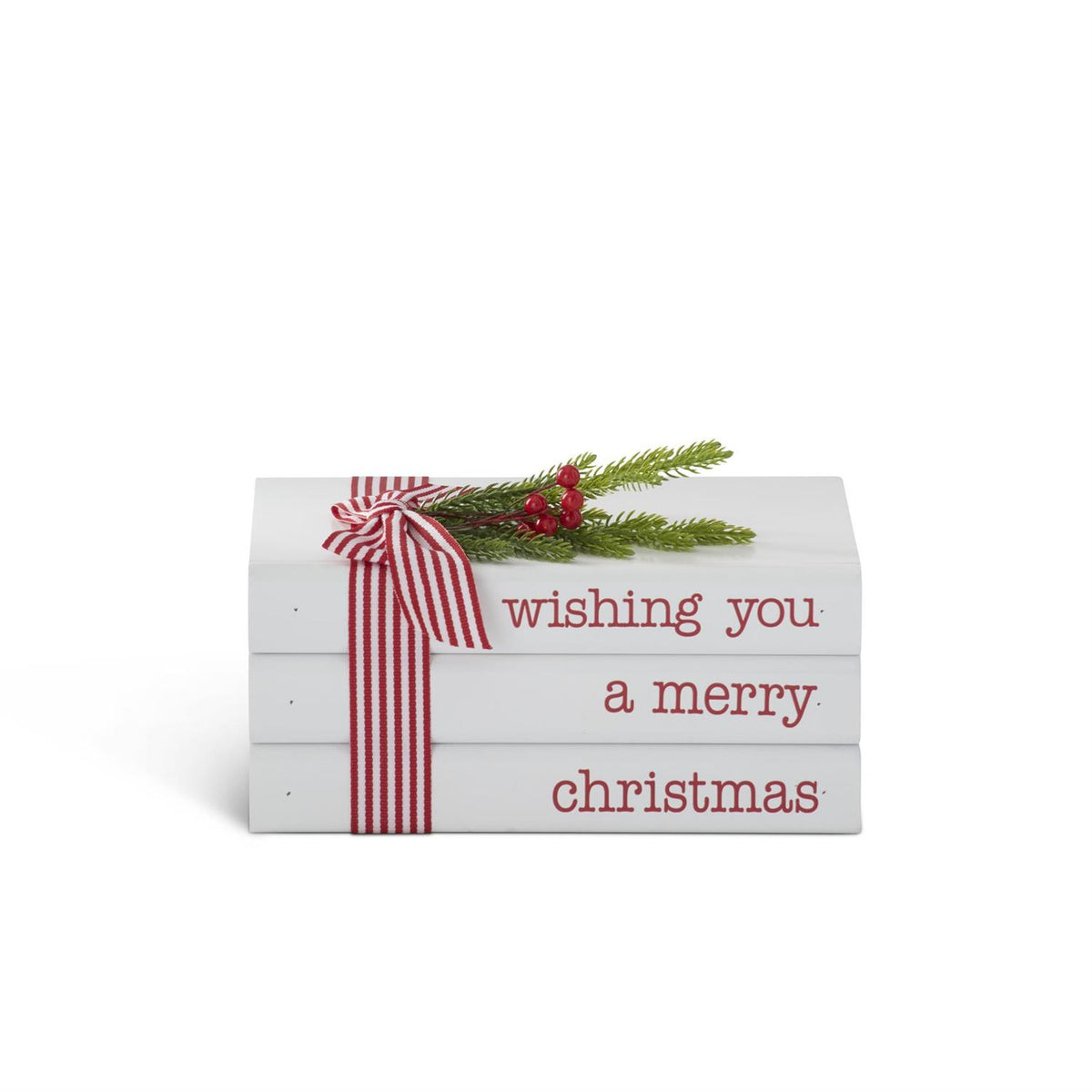 Wishing You a Merry Christmas Faux Book Set