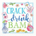 Cocktail Napkins Mahjong Crack Drink Bam