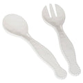 Perlette Cream Melamine Salad Server Set