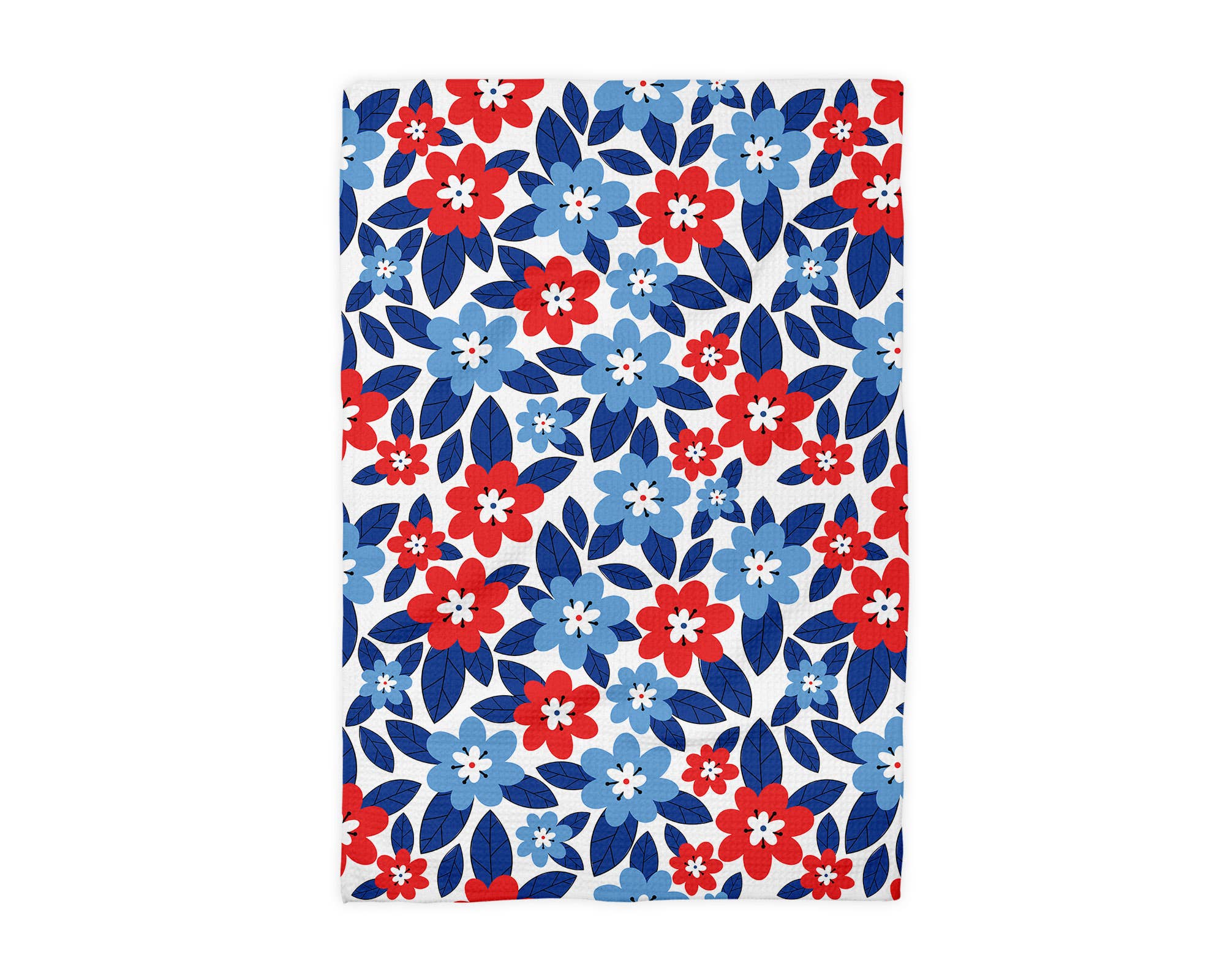 Tea Towel Patriotic Flowers