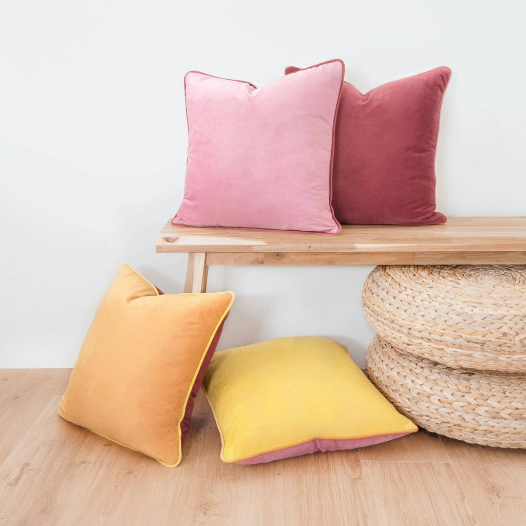 Pink/Yellow Pillow 20"
