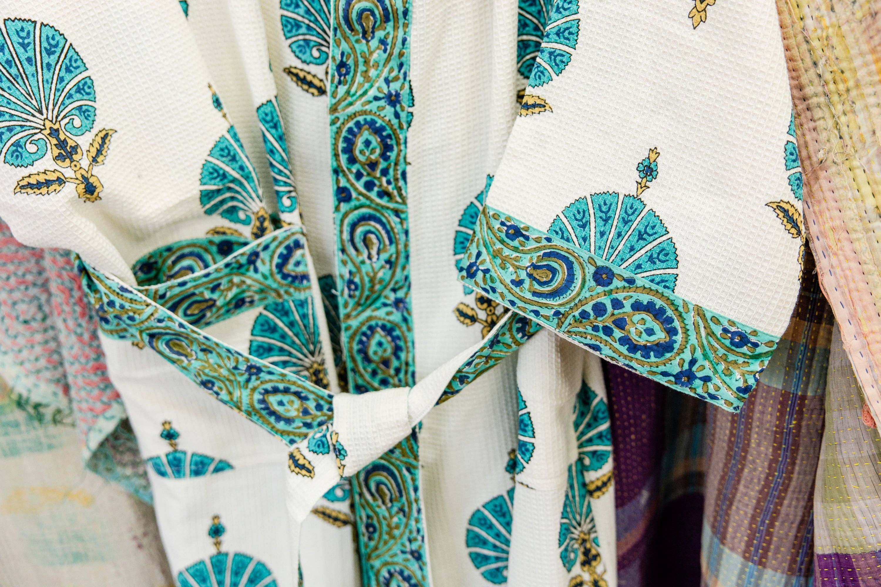 Turquoise Breeze Waffle Robe