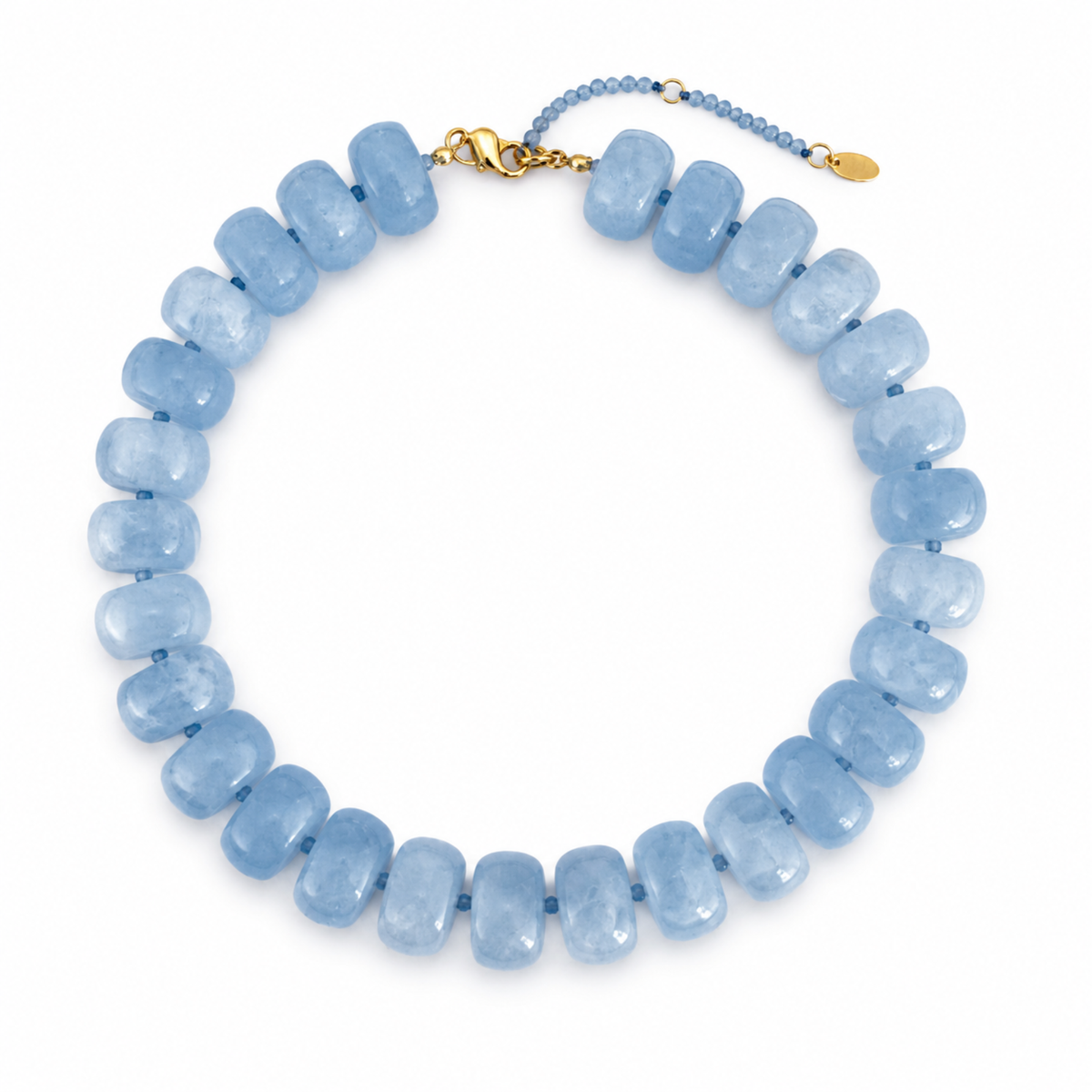 Chunky Resin & Natural Stone Bead Necklace