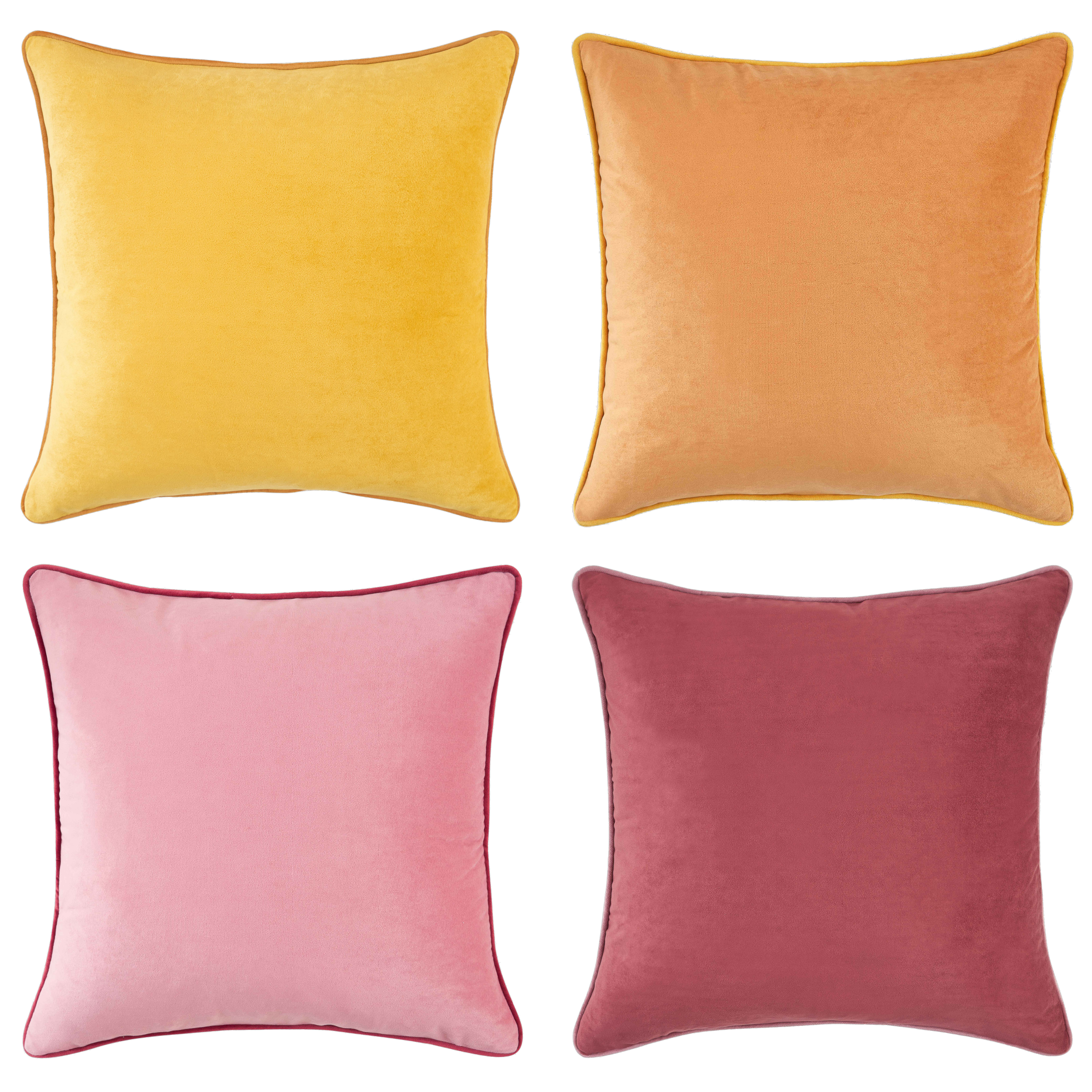 Pink/Yellow Pillow 20"