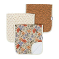3 Pack Premium Burp Cloths - Eden