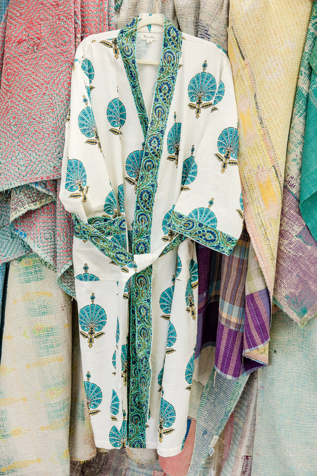 Turquoise Breeze Waffle Robe