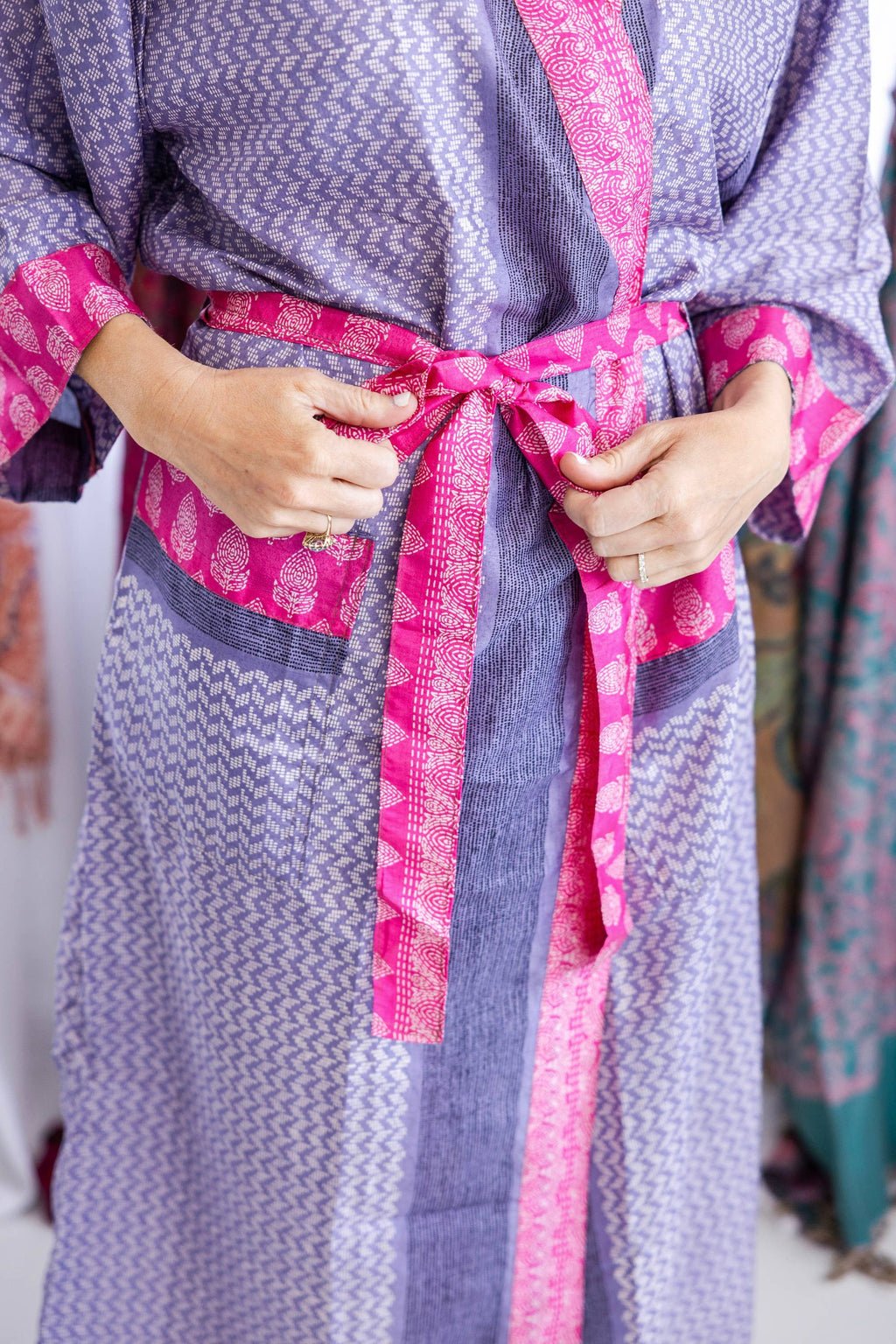 Art Silk Sari Robe Full Length