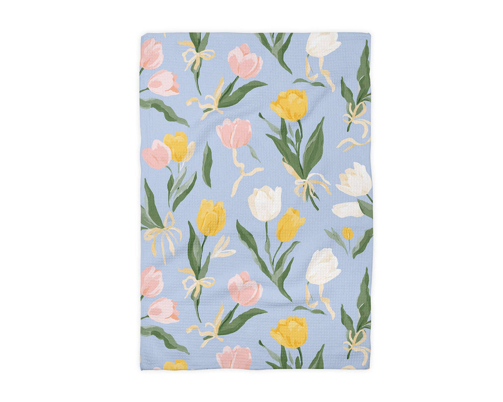 Tulip Floral Bloom Tea Towel