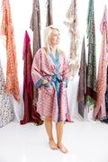 Art Silk Sari Robe Knee Length