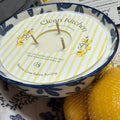 Blue Willow Ceramic Candle Bowl | Clean Kitchen | Lemon Verbena & Green Tea Soy Candle