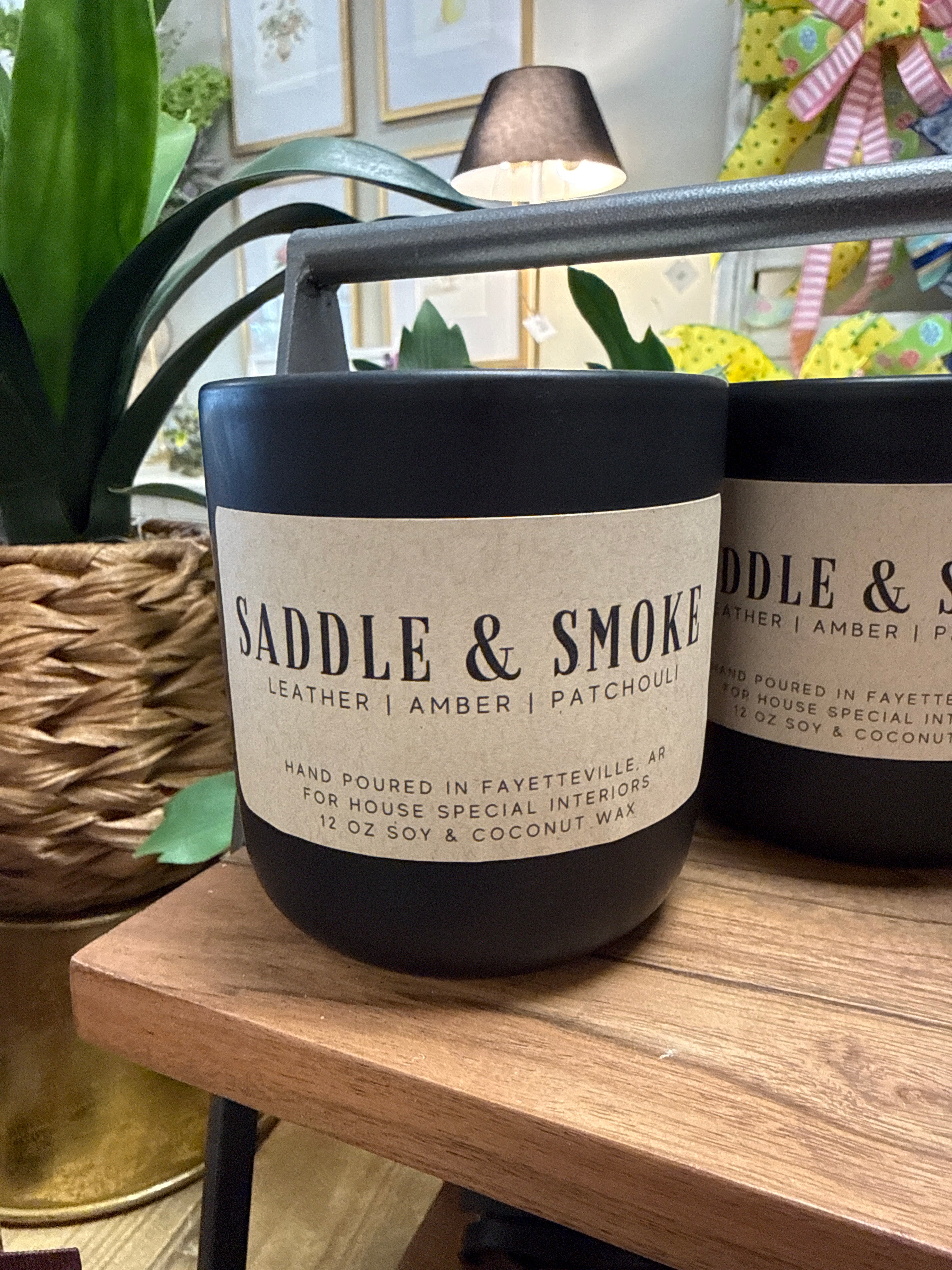 Saddle and Smoke Candle