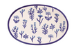 Blue Floral Platter