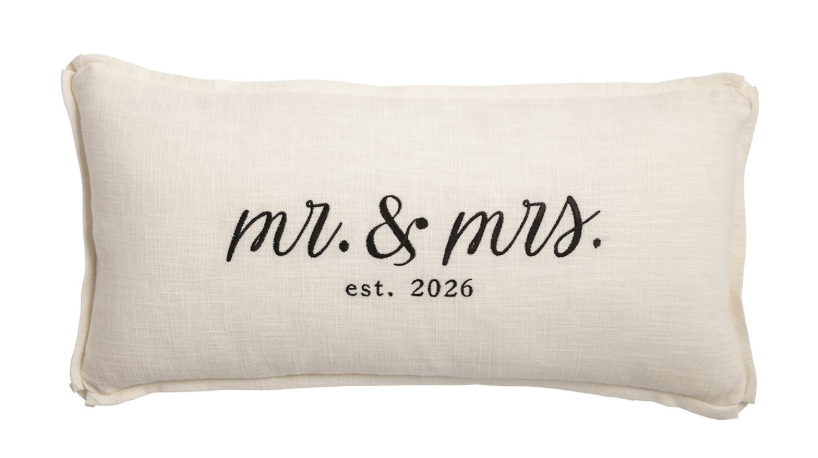 Mr Mrs 2026 Lumbar Pillow