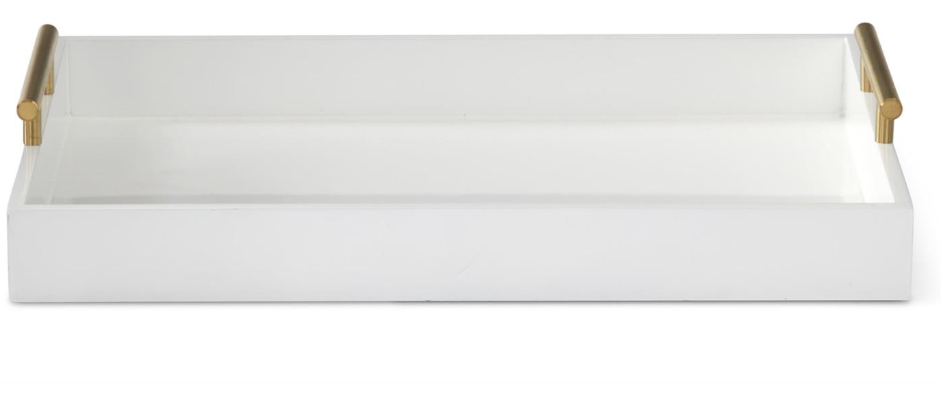 Gold Handle White Tray LG