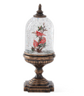 Cardinal Cloche Water Spinning LED Snow Globe w/Timer 12.25 Inch