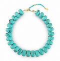 Chunky Resin & Natural Stone Bead Necklace