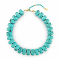 Chunky Resin & Natural Stone Bead Necklace