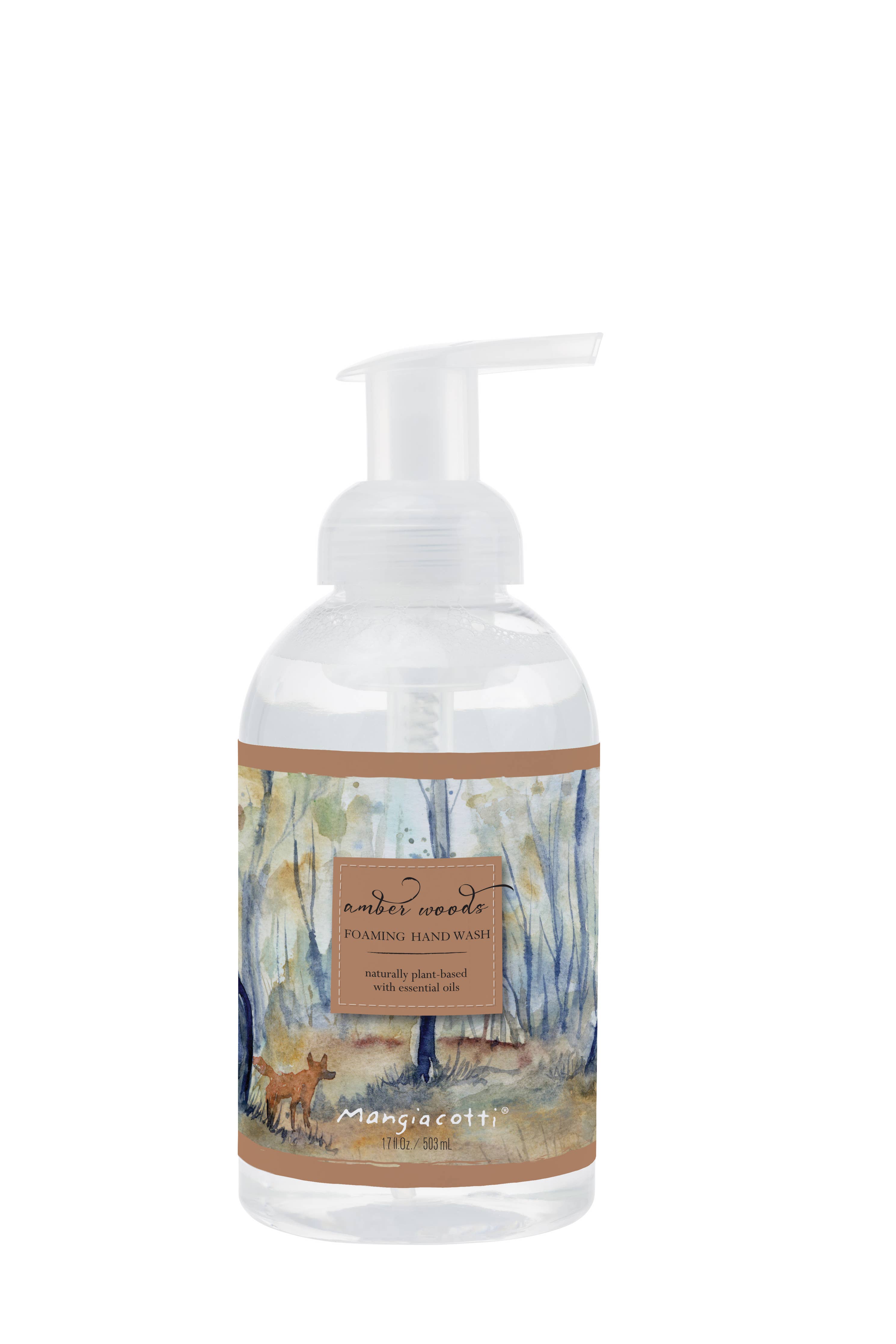 Amber Woods Foaming Hand Wash 17 oz. Mangiacotti