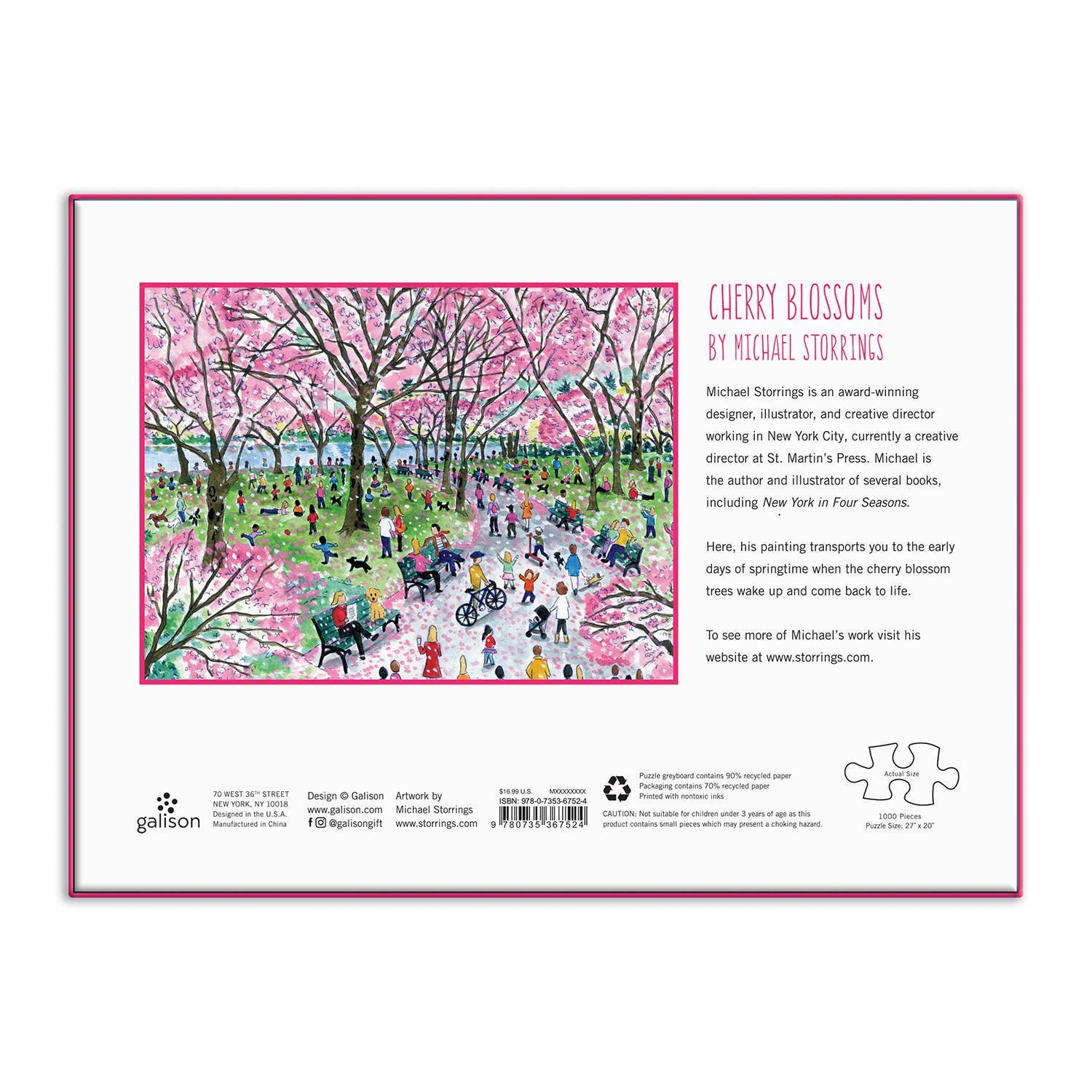 Michael Storrings Cherry Blossoms 1000 Piece Puzzle