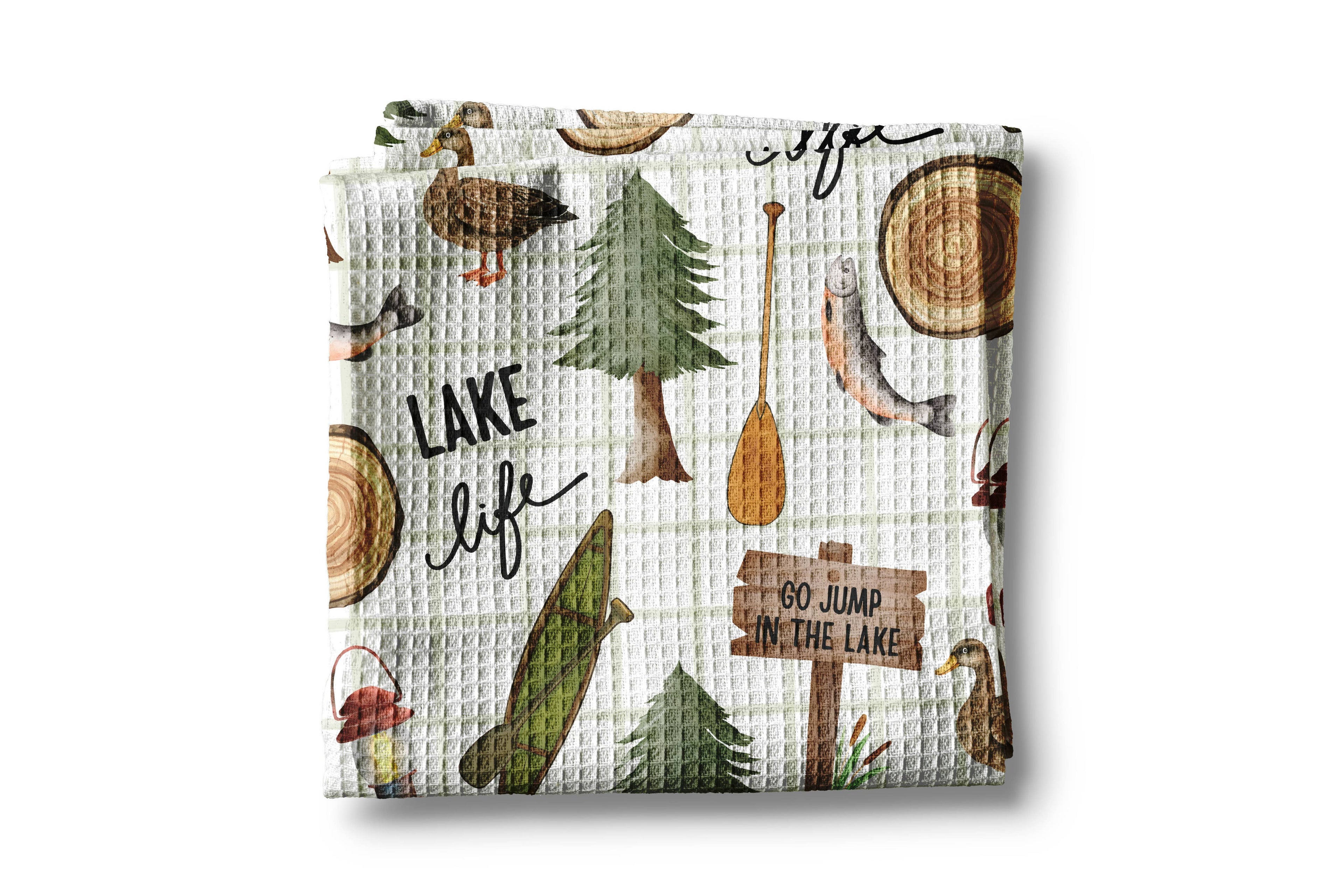 Tea Towel Lake Life