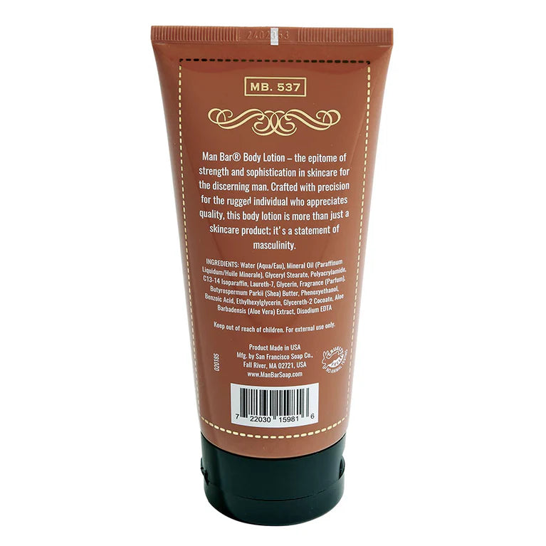 Man Bar Spiced Tobacco Body Lotion