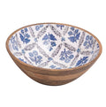 Blue Patterned Enamel Bowl Small