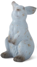 Weathered Blue Terracotta Rabbit 12"