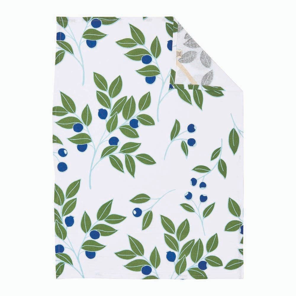Blueberry Medley Cotton Kitchen Towels, Set of 3