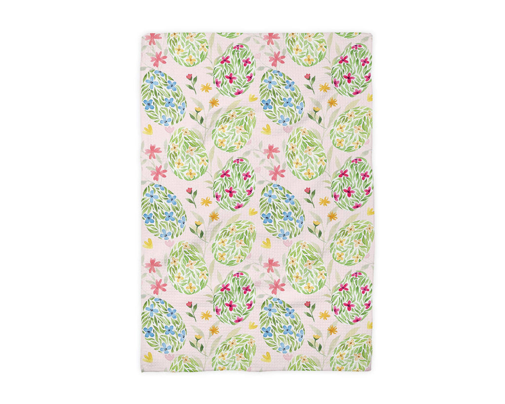 Tea Towel Easter Egg Floral