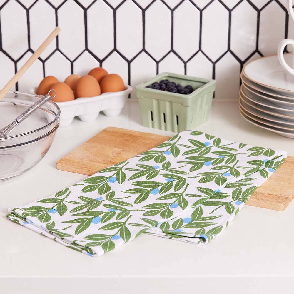 Blueberry Medley Cotton Kitchen Towels, Set of 3