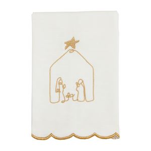 Nativity Gold Embroidery Towel