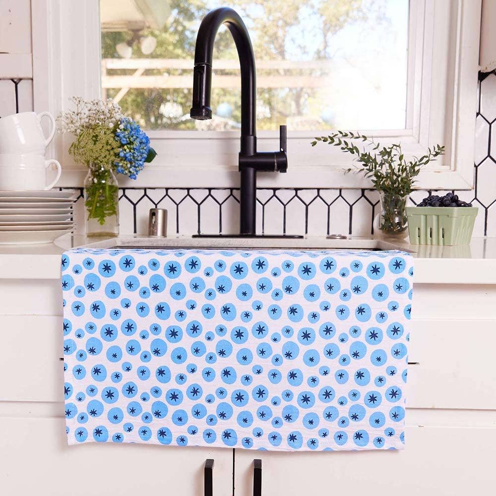 Blueberry Medley Cotton Kitchen Towels, Set of 3