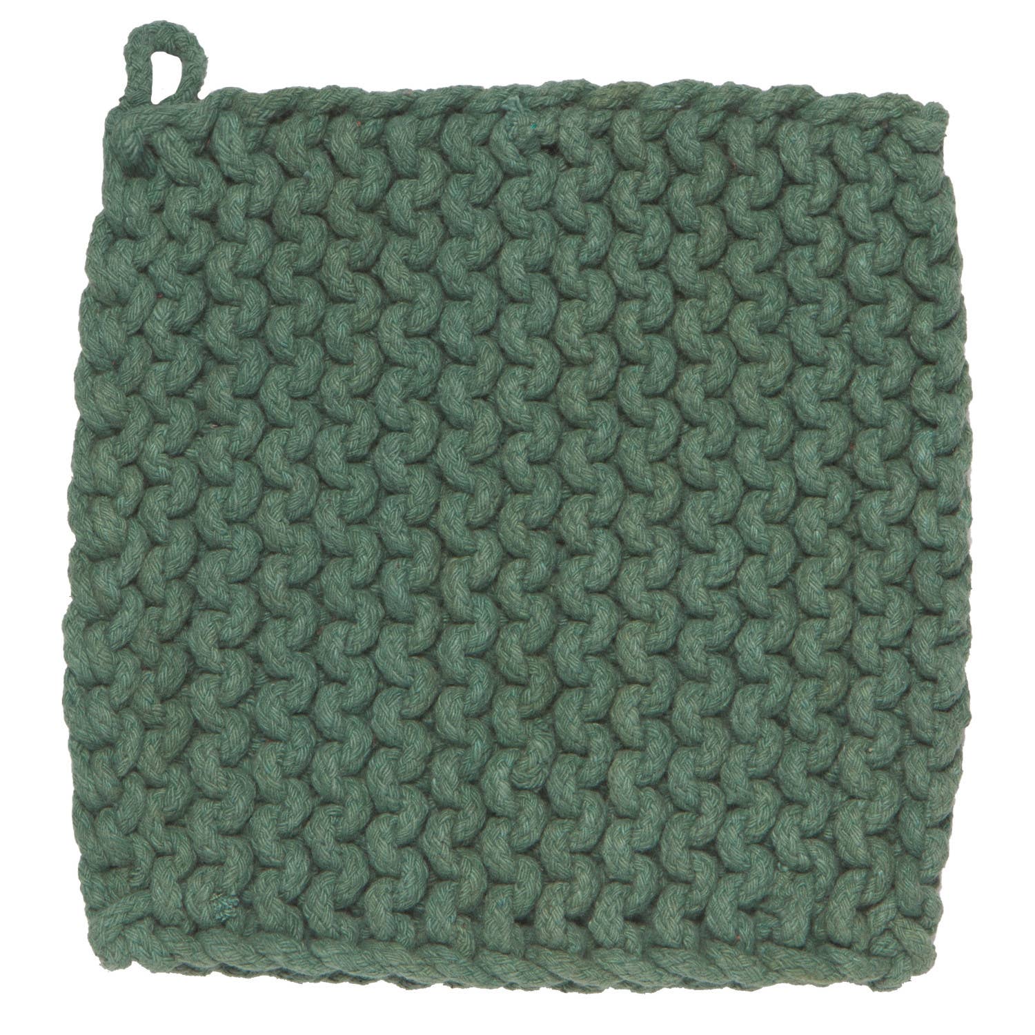 Jade Green Knit Potholder