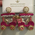 Golf Beaded Earrings