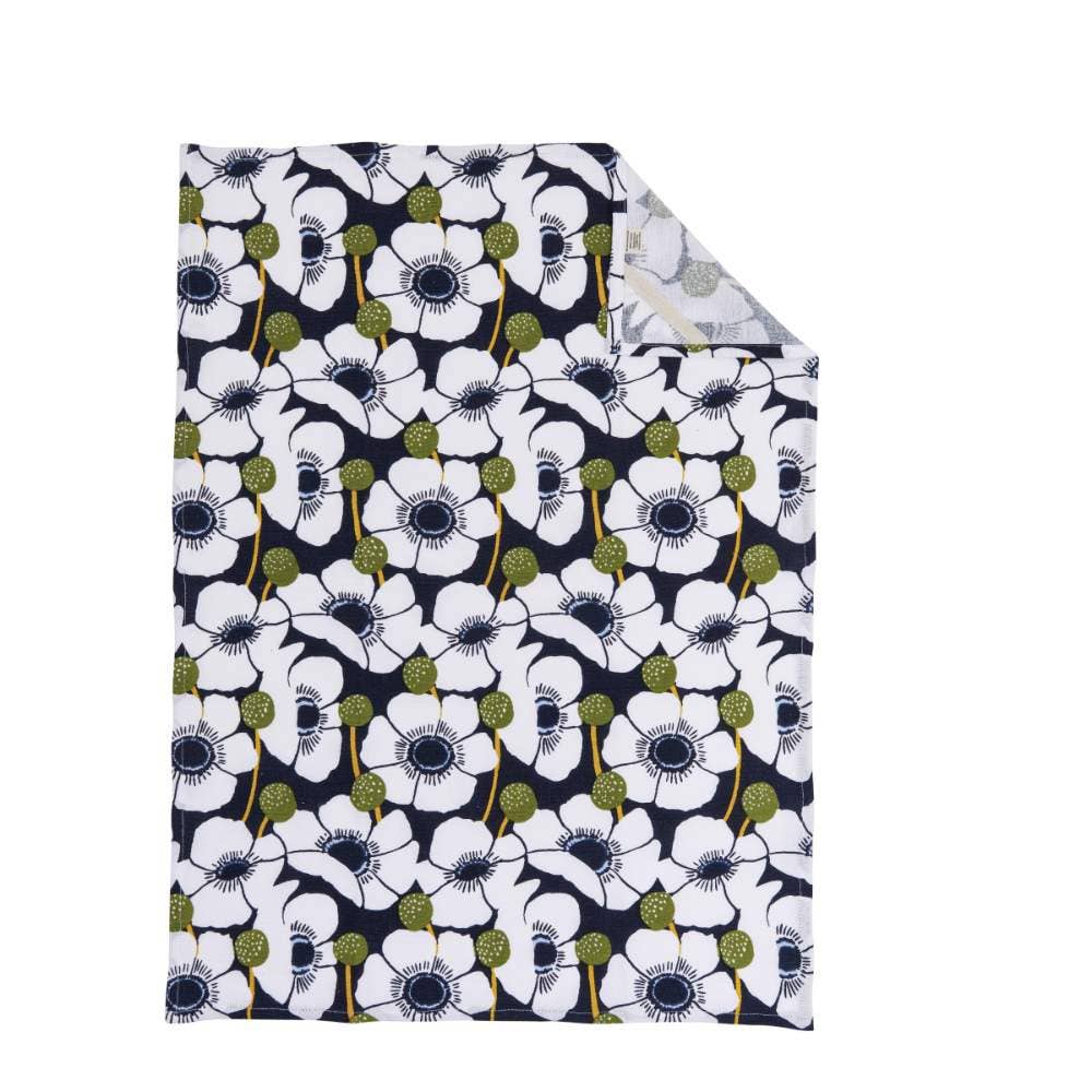 Wind Flower Cotten Kitchen Towels, Set of 3