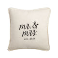 Mr Mrs 2026 Square Pillow