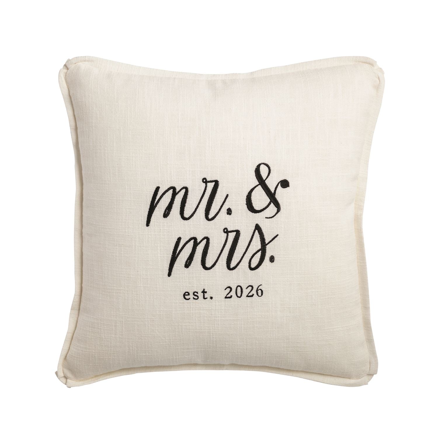 Mr Mrs 2026 Square Pillow