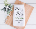 Tea Towel Mr & Mrs Est 2026