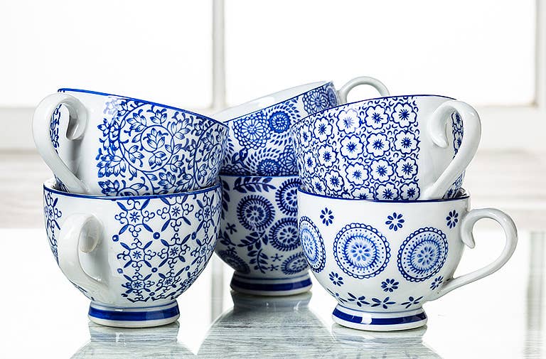 Blue and White Cup
